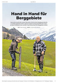 Hand in Hand für Berggebiete, Coop Zeitung, 26. April 2022